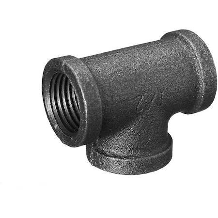 Ironwerks Designs 1/2" Iron Pipe Tee Fitting, 10PK IW-TEE-1/2-10